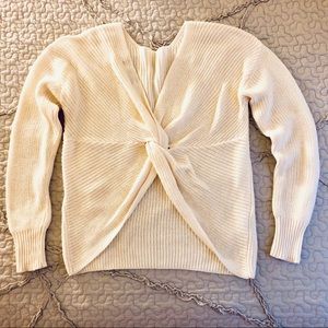 LOFT Twisted Back Knot Sweater